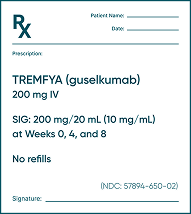Rx for TREMFYA® 200 mg IV