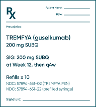 Rx for TREMFYA® 200 mg SUBQ